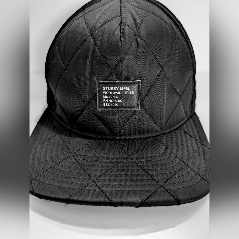 Stussy Snapback Down Style Satin Underbrim Cap Hat Adjustable